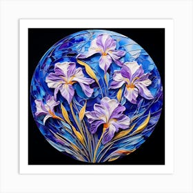 Irises 8 Art Print