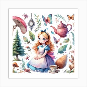 Alice in Wonderland 3 Art Print