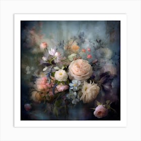 Fa Vintage Floral 49 Art Print