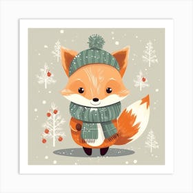 Cute Fox Art Print