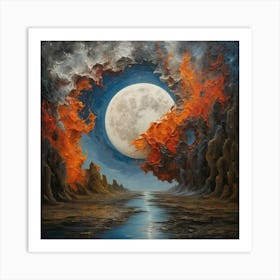 Full Moon Art Print