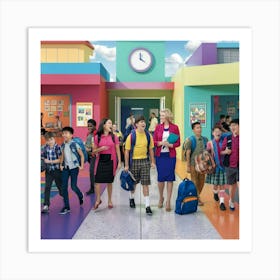 Back To School 8 Art Print