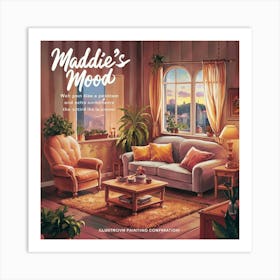 A Charming Illustration Of A Cozy Living Room Titl Dlb9d13csfyqoujypbginw Tx9l8awrtp6ef3qlp4jmvw Art Print