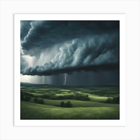 Lightning Storm Art Print