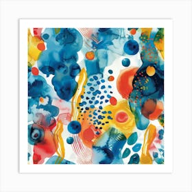 Abstract Watercolor 3 Art Print