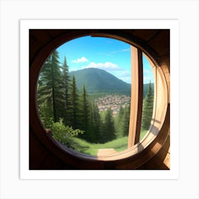 View From Hobbit House Art Print