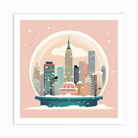 New York City Usa 1 Snowglobe Art Print