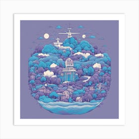 City In The Sky Art Print