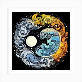 Yin Yang 36 Art Print