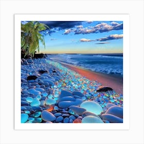 Pebbles On The Beach 1 Art Print