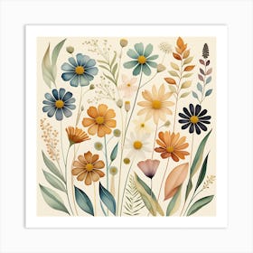 Floral Enchantment Art Print