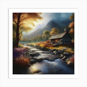 Cabin In The Woods 6 Art Print