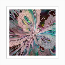 Butterfly Lace Art Print