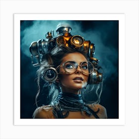 Steampunk Girl 19 Art Print