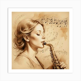 Saxophone 1 Art Print