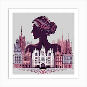 Cityscape Of Prague Art Print