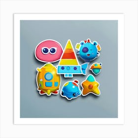 Toys Bright Art Print