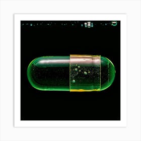 Green Pill Art Print