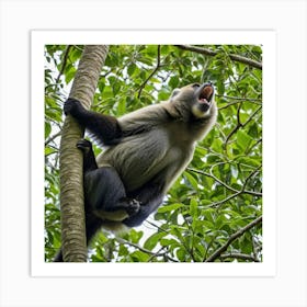 Howler Monkey Primate Mammal Arboreal Tropical Rainforest South America Canopy Loud Vocal (2) Art Print