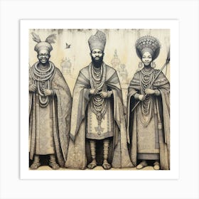 Yoruba Kings Art Print