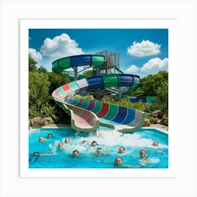 Water Park Art Print