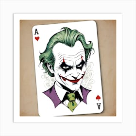 Joker Playing Card Art Print