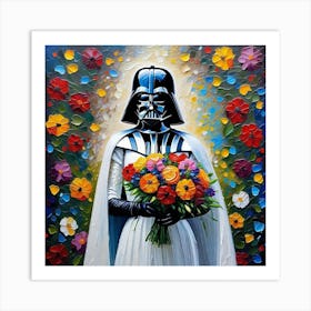 Darth Vader Bride Art Print