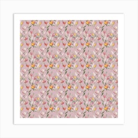 Pink Tulips Art Print