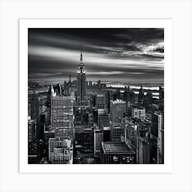 New York City Skyline 17 Art Print