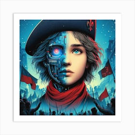 Girl In A Hat Art Print