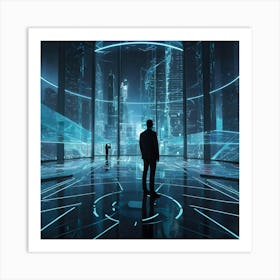 Futuristic City 4 Art Print