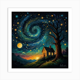 Starry Night 10 Art Print