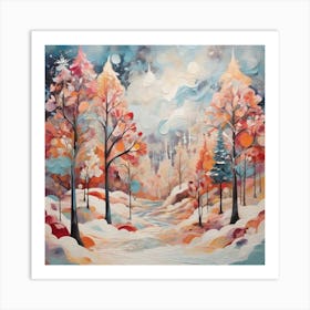 Winter Forest Art Print