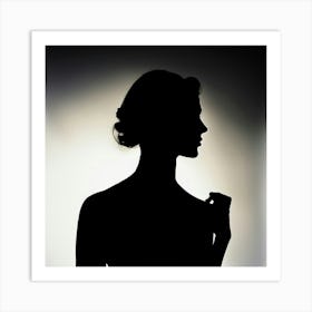 Silhouette Of A Woman 2 Art Print