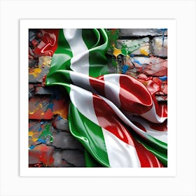 Flag Of Bosnia And Herzegovina Art Print