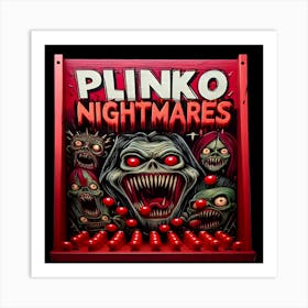 Plinko Nightmares #1 v2 Art Print