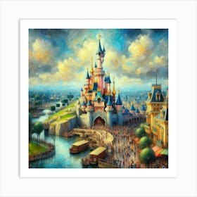 Disneyland, France 4 Art Print