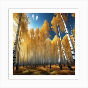 Birch Forest 54 Art Print