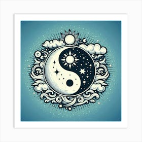 Yin Yang Symbol 5 Art Print