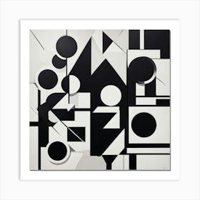 Bold Geometric Shapes art print 2 Art Print