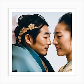 Korean Wedding Art Print