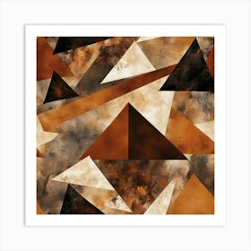 Abstract Triangles 12 Art Print