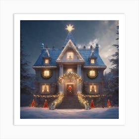 Christmas House 53 Art Print