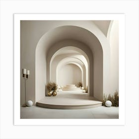 Arched Hallway 10 Art Print