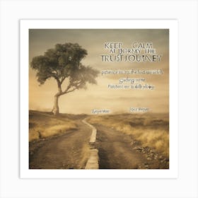 “Keep Calm And Trust The Journey” Art Print