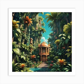 Jungle Scene Art Print