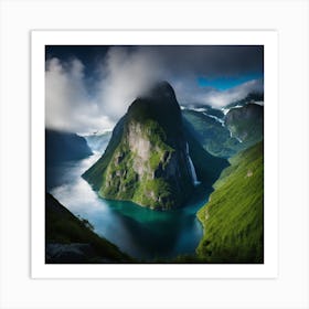 Fjord In Norway Art Print