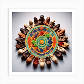 Sand Mandala Art Print