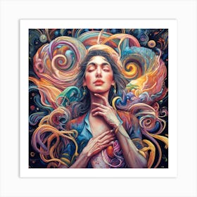 Psychedelic Painting Art Print