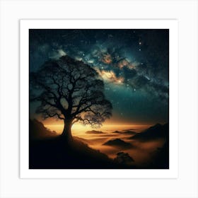 Tree In The Sky Art Print